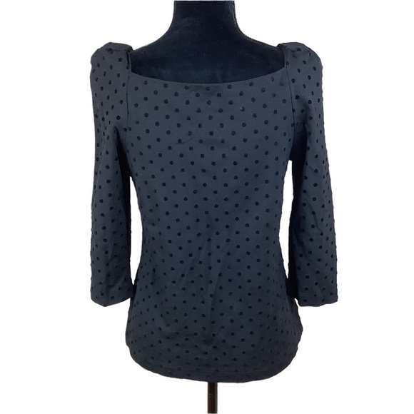 ANN TAYLOR VELVET DOT TOP - Picture 6 of 6